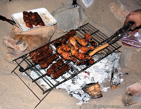 Yummy BBQ chicken and lamb kebabs Yummy BBQ chicken and lamb kebabs