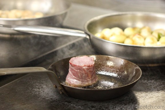 Searing the fillet