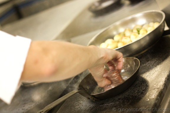 Searing the fillet