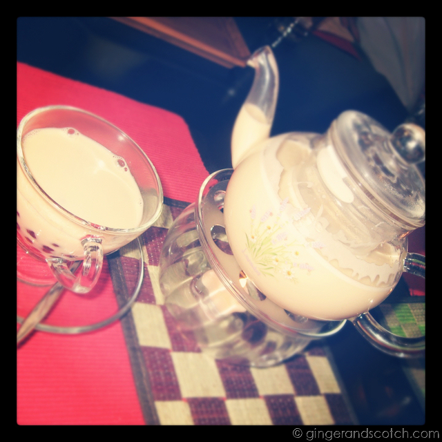 Hot Jasmine Bubble Tea @ Sino Chai - Dubai Hot Jasmine Bubble Tea @ Sino Chai - Dubai