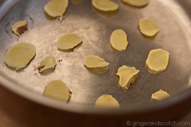 Dry Frying Ginger