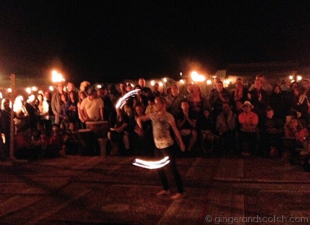 Full Moon Drumming - Fire Dancer