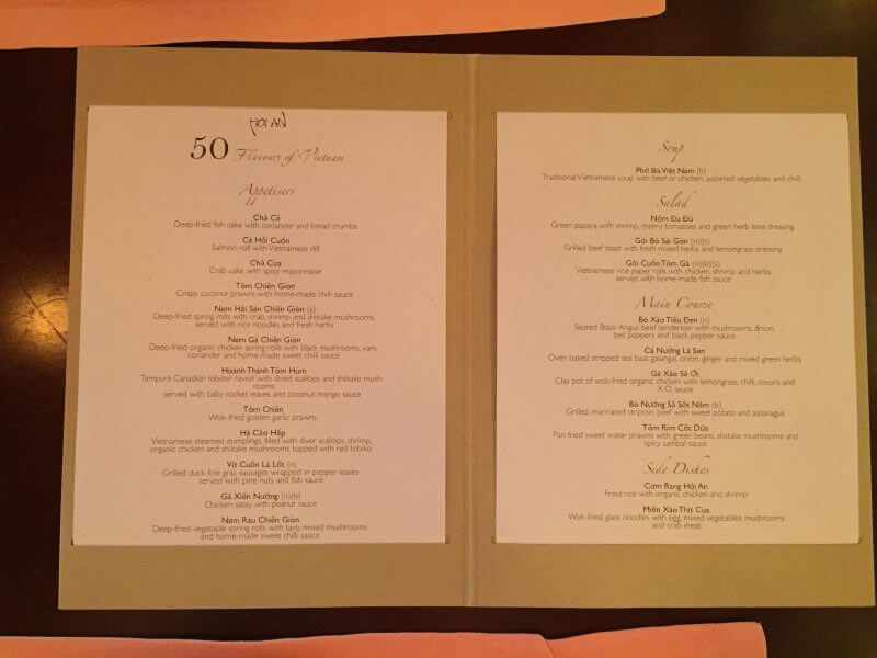 Hoi An Brunch Menu