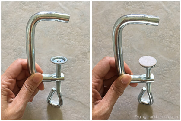 Setup clamp for the Imperia pasta machine